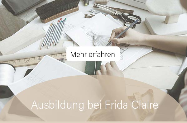Werde Teil von der größten deutschen Brautmnoden Marke Frida Claire und starte deine Ausbildung.